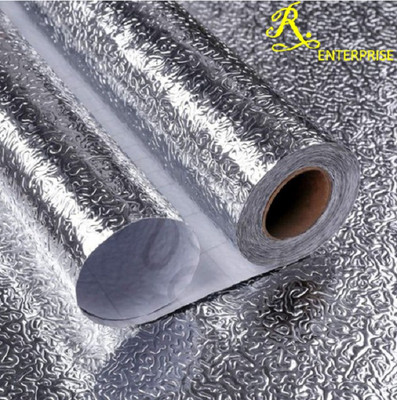 Aman Enterprises Foils Abstract Silver Wallpaper(L x W: 200 cm x 60 cm)