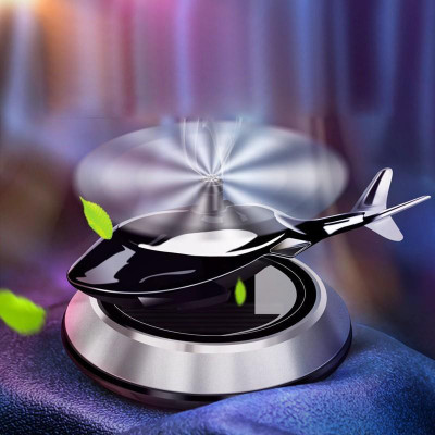 AIRSKY Silver Car Aroma Air Freshener Perfume Solar Power Helicopter Perfume Diffuser Helicopter Freshener Perfume Solar(5 ml)