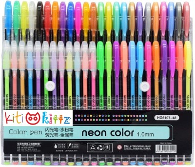 Kiti Kits 48 color Gel Pen(Pack of 48, 48 pcs gel pen)
