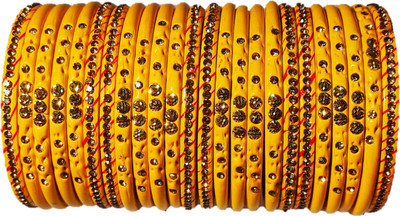 Anshi Creations Lac Copper Bangle Set(Pack of 24)