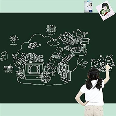 CRAZYGOL Waterproof 200x45 cm for Teaching, Use in Home, Office, School Kids Drawing Green board(28 cm x 45 cm)