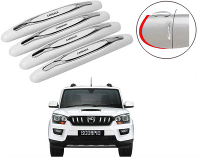 Auto E-Shopping Plastic Car Door Guard(White, Pack of Pack of 4, Mahindra, Scorpio)
