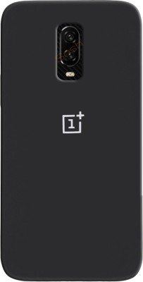 Qcase Back Cover for OnePlus 6T(Black, Grip Case, Pack of: 1)