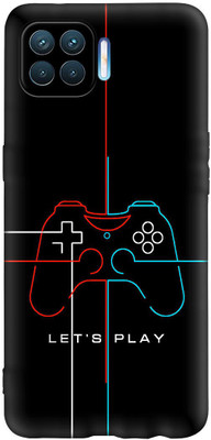 CLASSYPRINT Back Cover for Oppo F17 Pro(Black)