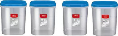 MILTON Plastic Utility Container  - 2000 ml, 2000 ml(Pack of 4, Blue)