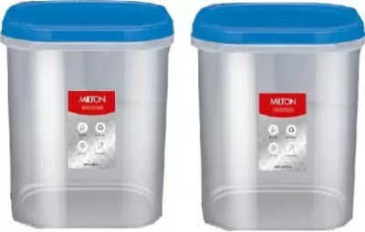 MILTON Plastic Utility Container  - 2000, 2000 ml(Pack of 2, Blue)