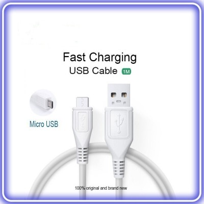 SANNO WORLD Micro USB Cable 1.019298 m Vivo Charging Cable for All VIVO/ Phones and Android Phones,FAST CHARGING CABLE(Compatible with All Mobile Vivo, Oppo, Samsung, Gionee and Mi, Vivo phones, White, One Cable)