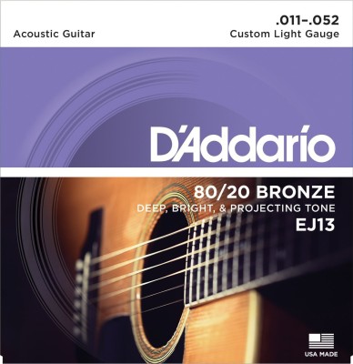 D'ADDARIO Acoustic EJ-13 Guitar String(6 Strings)