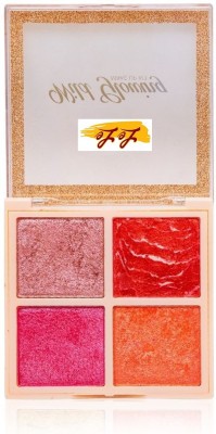 Lele BB Makeup Shimmer Powder Brick for Face,Body ,eyes Shade (04) Highlighter(Multicolor Shade 04)