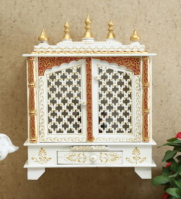 Flipkart Perfect Homes Studio Wooden Temple for home Solid Wood Home Temple(Height: 75, DIY(Do-It-Yourself))