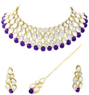 CATALYST Alloy Gold-plated Blue Jewellery Set(Pack of 1)