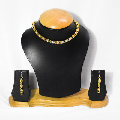 nirwana Brass Green, Brown, Multicolor Jewellery Set(Pack of 1)