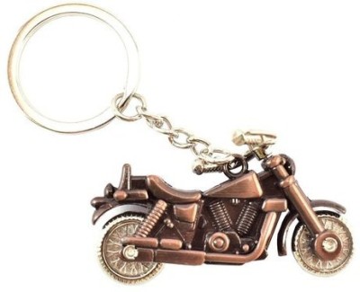 PDY Fashion Copper, Gold & Silver Zinc Alloy Royal Enfield Bike Keychain, Key Chain