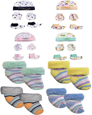 GOURAVSUMANA Baby Boys & Baby Girls Casual Cap Socks, Mitten(Multicolor 7)