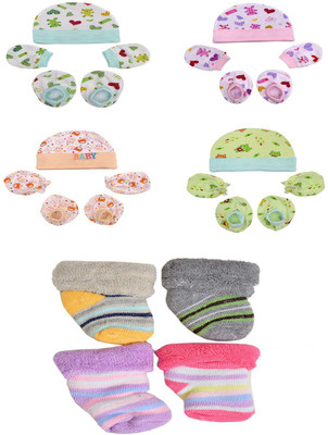 GOURAVSUMANA Baby Boys & Baby Girls Casual Cap Socks, Bootie, Mitten(Multicolor 8)