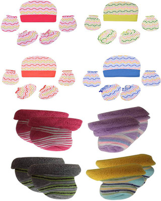 GOURAVSUMANA Baby Boys & Baby Girls Casual Cap Socks, Mitten(Multicolor 1)