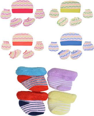 GOURAVSUMANA Baby Boys & Baby Girls Casual Cap Socks, Mitten(Multicolor)
