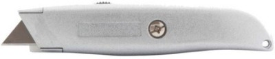 KENDO TOOL WORLD 30602 UTILITY KNIFE HEAVY DUTY STEEL BODY Pocket Knife(Silver)