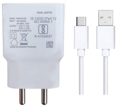 Timyka Wall Charger Accessory Combo for Vivo Y33T,Y21T,Y53S,Y51A,Y72,X60,V21 5G,Y33S,Y21e,Y73,U3X,Y23 5G,Y21e,X60(White)