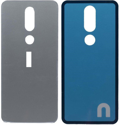 Sandreezz Nokia 7.1 (Glass) Back Panel(Silver)