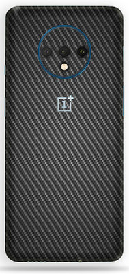 BugguSkin OnePlus 7T Mobile Skin(Ultra Super Black Carbon Fiber Skin With High Matte Finish.)