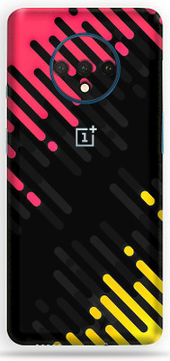 LAMHA OnePlus 7T Mobile Skin(Ultra Super Abstract Lines Skin With High Mattte Finish.)