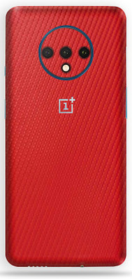 BugguSkin OnePlus 7T Mobile Skin(Ultra Super Red Carbon Fiber Skin With High Matte Finish.)