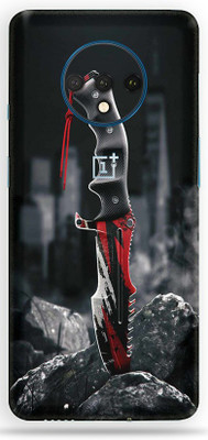 LAMHA OnePlus 7T Mobile Skin(Ultra Super Killer Knife Skin With High Mattte Finish.)