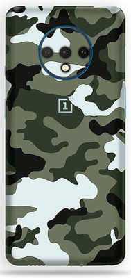 BugguSkin OnePlus 7T Mobile Skin(Ultra Super Camouflage Winter Skin With High Matte Finish.)