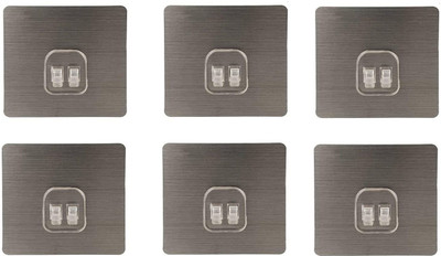 Vaisag House strong wall sticker without drill pack of 6 Hook 2(Pack of 6)