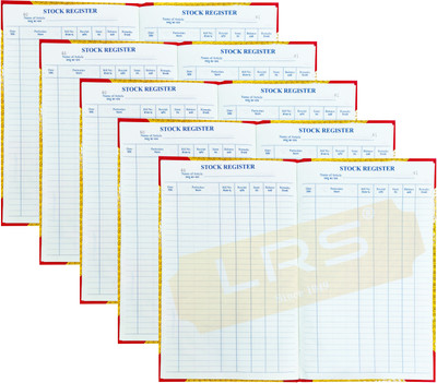 LRS Stock Register 90 Pages - Pack of 5 - 32*20 cm 31-Part Stock Register(1 Sets)