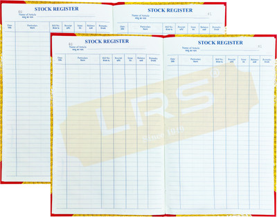 LRS Stock Register 90 Pages - Pack of 2 - 32*20 cm 31-Part Stock Register(1 Sets)