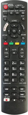 BhalTech LED LCD Smart Tv Universal Netflix Function Compatible for  Panasonic Remote Controller(Black)