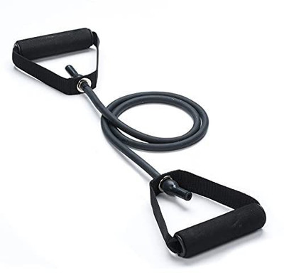 Ample Wings Single Toning Resistance Tube Pull Rope Exercise Band for Stretching, Workout Resistance Tube(Black)