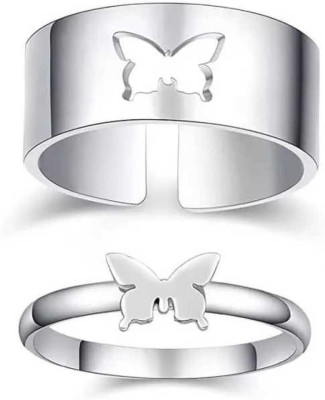 butterfly cut out ring set