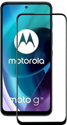 DMJHP Edge To Edge Tempered Glass for Moto G71 5G(Pack of 1)