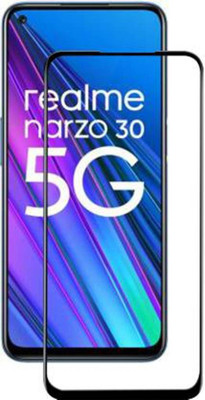DMJHP Edge To Edge Tempered Glass for Realme Narzo 30 5G(Pack of 1)