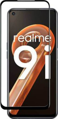DMJHP Edge To Edge Tempered Glass for Realme 9i(Pack of 1)