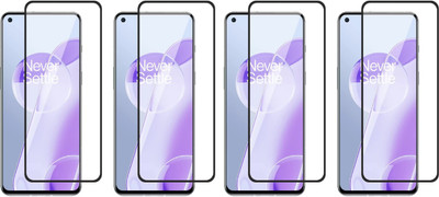 ISAAK Edge To Edge Tempered Glass for OnePlus 9RT, OnePlus 9RT 5G Edge to Edge, Full Glue, 11D Tempered Glass(Pack of 4)