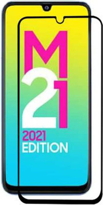 DMJHP Edge To Edge Tempered Glass for Samsung Galaxy M21 2021(Pack of 1)