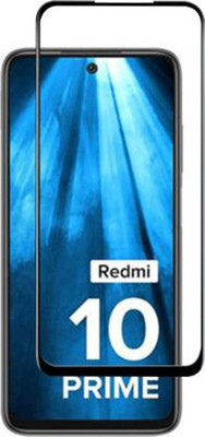 DMJHP Edge To Edge Tempered Glass for Mi Redmi 10 Prime(Pack of 1)