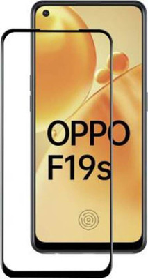 DMJHP Edge To Edge Tempered Glass for Oppo F19s(Pack of 1)