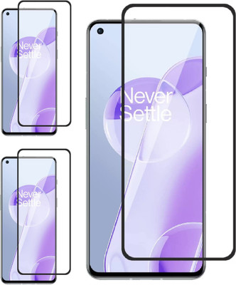 ISAAK Edge To Edge Tempered Glass for OnePlus 9RT, OnePlus 9RT 5G Edge to Edge, Full Glue, 11D Tempered Glass(Pack of 3)