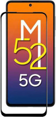 DMJHP Edge To Edge Tempered Glass for Samsung Galaxy M52 5G(Pack of 1)