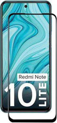 DMJHP Edge To Edge Tempered Glass for Mi Redmi Note 10 lite(Pack of 1)