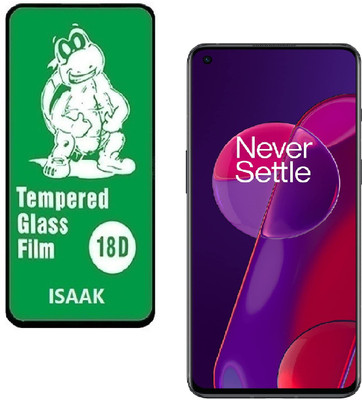ISAAK Edge To Edge Tempered Glass for OnePlus 9RT Edge to Edge, Full Glue, 18D Tempered Glass(Pack of 1)