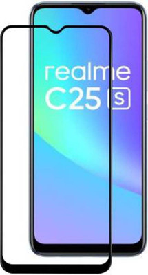 DMJHP Edge To Edge Tempered Glass for Realme C25s(Pack of 1)