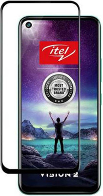 DMJHP Edge To Edge Tempered Glass for itel Vision 2(Pack of 1)