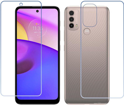 PR SMART Front and Back Tempered Glass for Motorola Moto E40(Pack of 2)