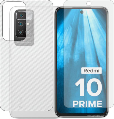 PR SMART Front and Back Tempered Glass for Mi Redmi 10 Prime(Pack of 2)